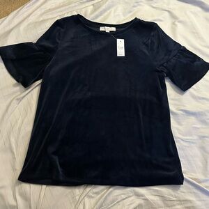Loft‎ velour shirt NWT